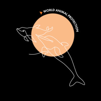 Dolphins belong in the wild - Womens Silhouette Tee Design