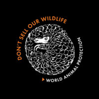 Pangolin - Don't sell our wildlife - Recycled Zip Wallet Design