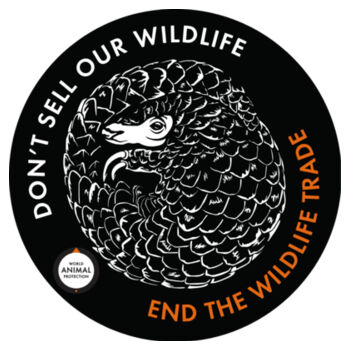 Don't Sell our Wildlife Stainless Steel Bottle Design
