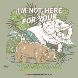 Men's Organic Tee: I’m Not Here For Your Entertainment Design