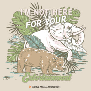 Men's organic hoodie: I’m Not Here For Your Entertainment Design
