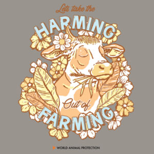 Men's Organic Tee: Let’s take the Harming out of Farming Design
