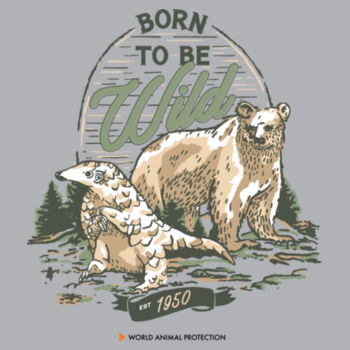 Men's Organic Tee: Born to be Wild Design