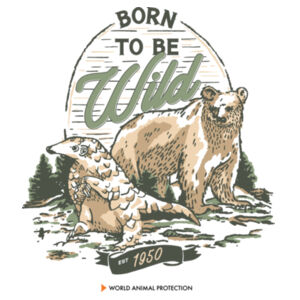 Women's Organic Tee: Born to be Wild Design