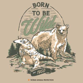 Women's Relax Crop Hood: Born to be Wild Design