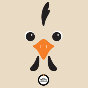 Men's Organic Tee: Chicken Design