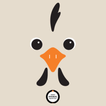 Women's Organic Tee: Chicken Design