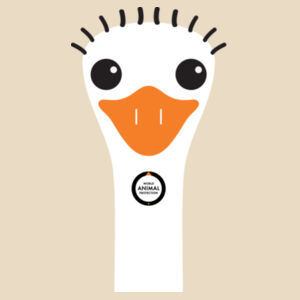 Men's Organic Tee: Ostrich Design