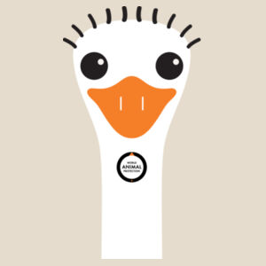Women's Organic Tee: Ostrich Design