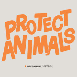Men's Heavy Faded Tee: Protect Animals Design