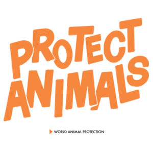 Men's Organic Tee: Protect Animals Logo Design