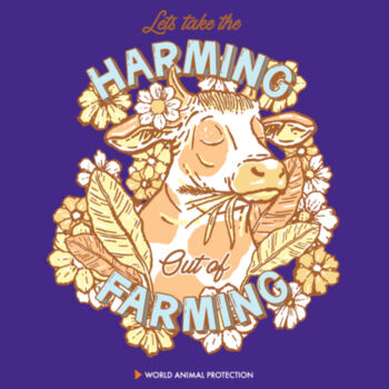 Women's Tee: Let's Take the Harming out of Farming Design