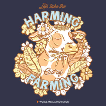 Men's Tee: Let’s take the Harming out of Farming Design