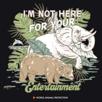 Men's Tee: I'm Not Here for Your Entertainment Design
