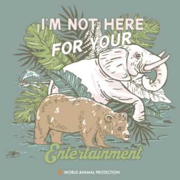 Women's Tee: I’m Not Here For Your Entertainment Design