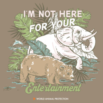 Women's Tee: I’m Not Here For Your Entertainment Design