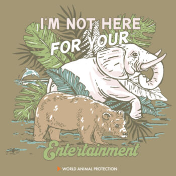 Men's Tee: I’m Not Here For Your Entertainment Design