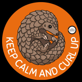 Men's Tee: Keep Calm and Curl Up Design