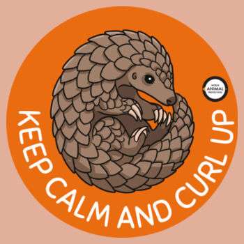 Women's Tee: Keep Calm and Curl Up Design