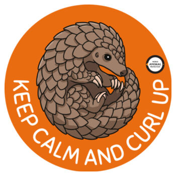 Keep Calm and Curl Up Stainless Bottle with Straw Top Design