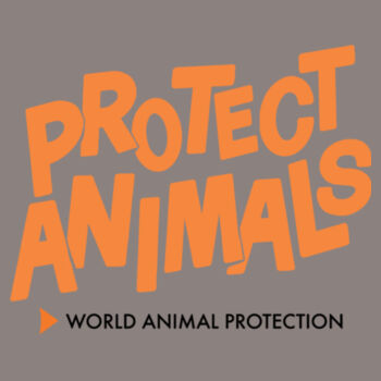 Men's Heavy Faded Tee: Protect Animals Design