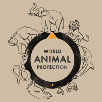 Women's Relax Crop Crew: World Animal Protection Design