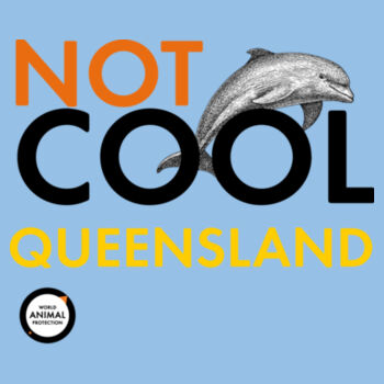 Kids Tee: Not Cool Queensland - Dolphin Design