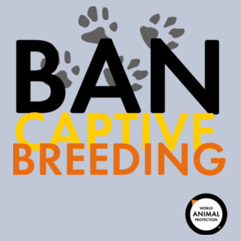 Men's Tee: Ban Captive Breeding - Paws Design