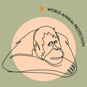 Men's Tee: Orangutan Design
