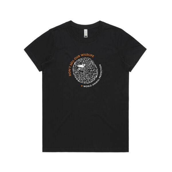 Organic cotton tee-shirt (women) - Pangolins Thumbnail