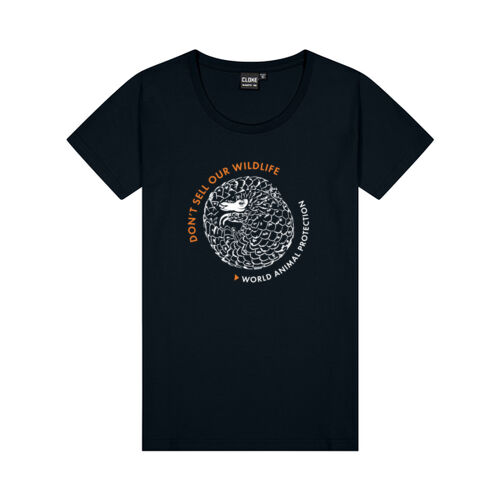 Womens Silhouette Tee Shirt - Pangolins Thumbnail