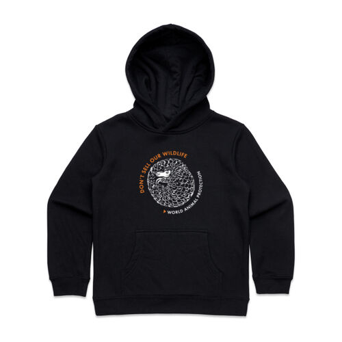 Kids hoodie: Pangolin: Don't Sell our Wildlife Thumbnail