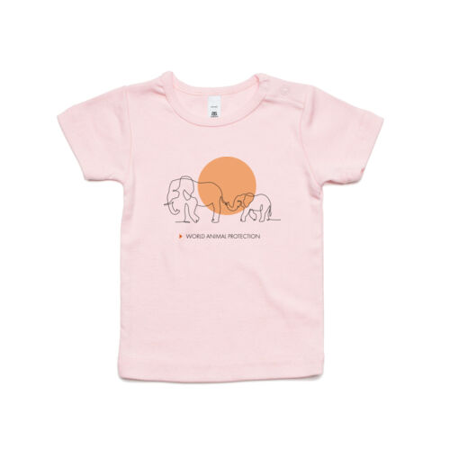 Kids wee t-shirt: Elephants: Wild Animals Belong in the Wild Thumbnail
