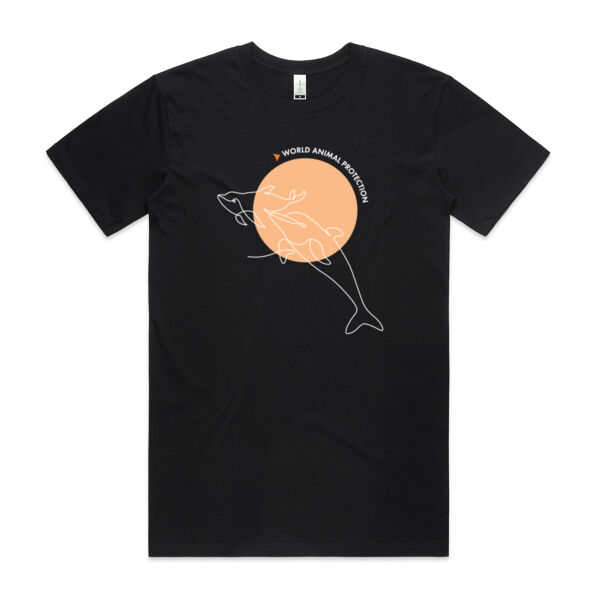 Men's organic t-shirt: Dolphins belong in the wild Thumbnail