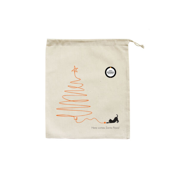 Small Christmas Eve bag: Here comes Santa Paws! 2 Thumbnail