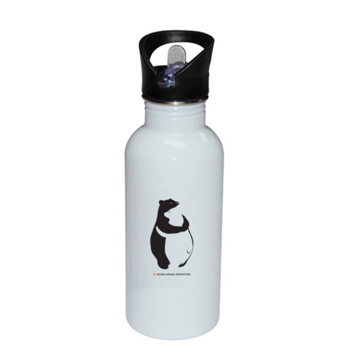 Bear Hug Stainless Bottle with Straw Top Thumbnail