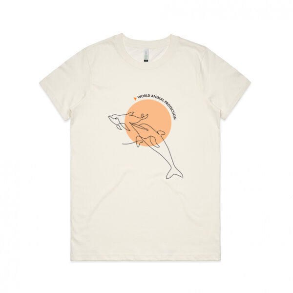 Women's Organic Tee: Dolphins Thumbnail
