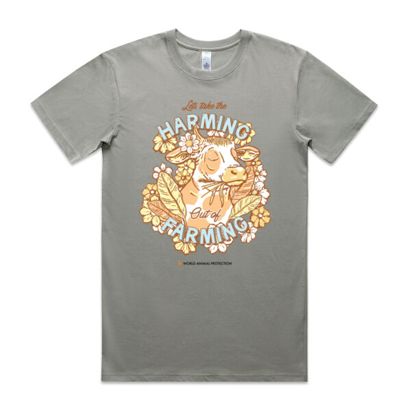 Men's Organic Tee: Let’s take the Harming out of Farming Thumbnail