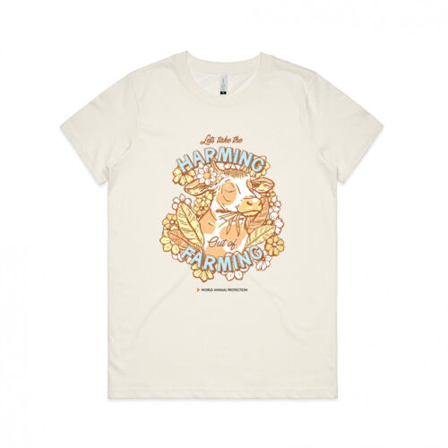 Women's Organic Tee: Let’s take the Harming out of Farming Thumbnail