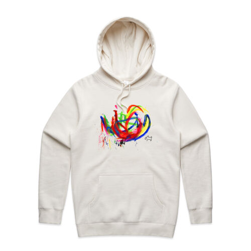 Men's organic hoodie: Pigcasso Thumbnail