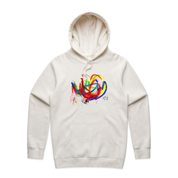 Men's organic hoodie: Pigcasso Thumbnail