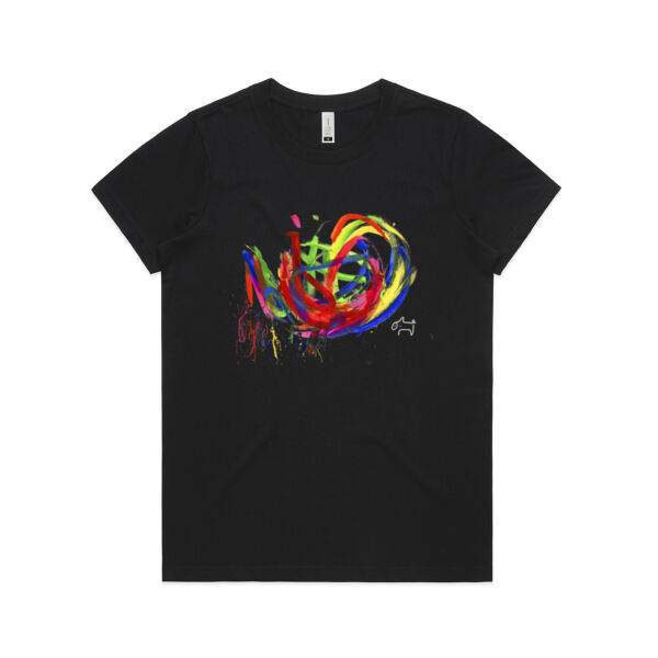 Women's Organic Tee: Pigcasso Thumbnail