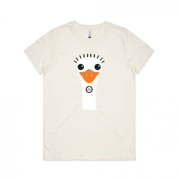 Women's Organic Tee: Ostrich Thumbnail
