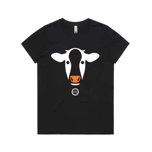Women's Organic Tee: Cow Thumbnail