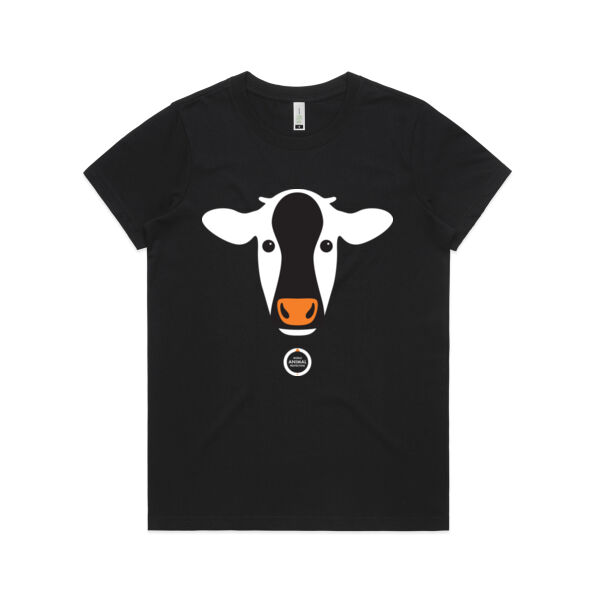 Women's Organic Tee: Cow Thumbnail
