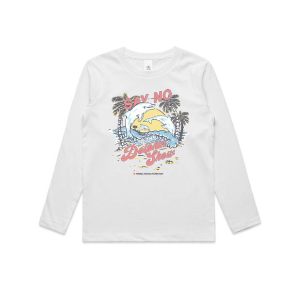 Kids Long Sleeve Tee: Say No to the Dolphin Show Thumbnail