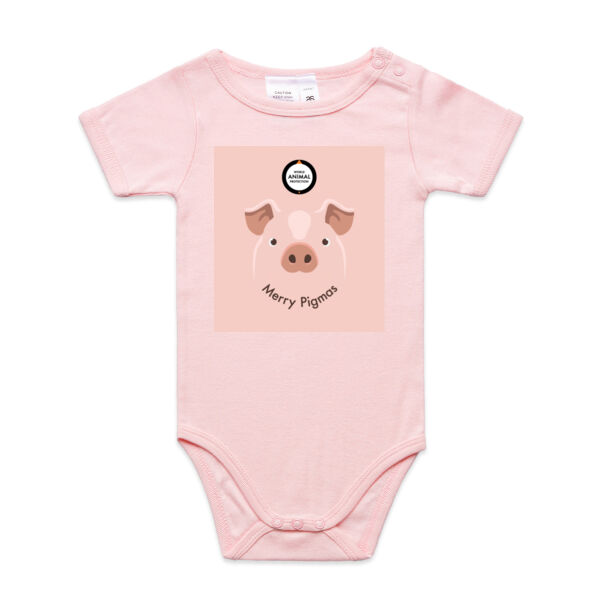 Infant Baby One-Piece: Merry Pigmas Thumbnail