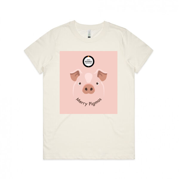 Women's Organic Tee: Merry Pigmas Thumbnail