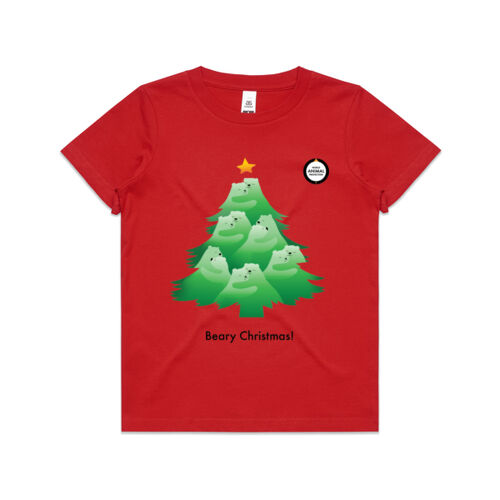 Kids Tee: Beary Christmas! Thumbnail