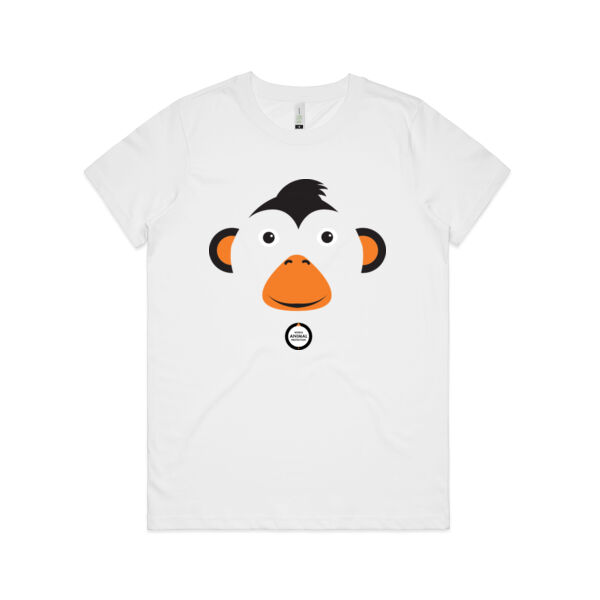 Women's Organic Tee: Monkey Thumbnail